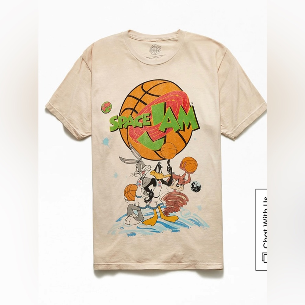 Space Jam Vintage Dyed T-Shirt - Picture 1 of 5